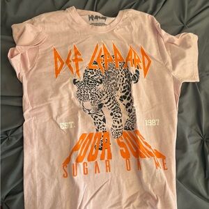Kids' Pink Graphic Band Tee - Sugar One Design